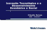 Palestra inovação tecnológica e desenvolvimento econômico e social