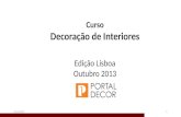 Curso Decoração de Interiores Lisboa apresentação Rita Sobral