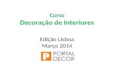 Curso Decoração de Interiores Lisboa apresentação Emilia