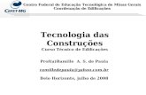 Tecnologia das Construções - PPT 1