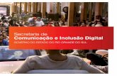 Folder institucional da Secretaria Estadual de Comunicação e Inclusão Digital do Governo RS