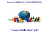 Curso online geografia humana e economica