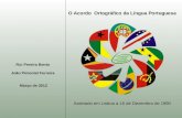 A mais completa apresentação sobre o Acordo Ortográfico da Língua Portuguesa
