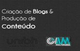 Criação de Blogs & Produção de  Conteúdo