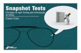 Snapshot Tests: estrat©gia de agile testing para antecipa§£o de falhas