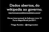 Dados abertos do wikipedia ao governo