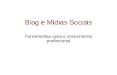 Blog e mídias sociais