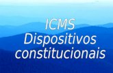 ICMS Dispositivos constitucionais