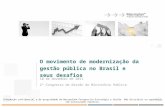 O movimento de modernização da gestão pública no Brasil e seus desafios