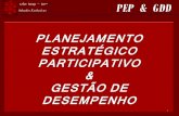 PEP - PLANEJAMENTO ESTRATÉGICO PARTICIPATIVO & GESTÃO DE DESEMPENHO