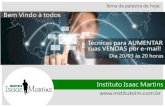 Técnicas para aumentar as vendas por e-mail (Prof. Isaac Martins)