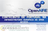A realização do projeto OpenAIRE e o contributo de Portugal na infraestrutura open access para a investigação na Europa