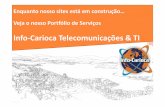 Apresentação corporativa - Info-Carioca site serviços em telecomunicações e TI
