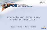 Pós-Graduação em Educação Ambiental para a Sustentabilidade- Centro Universitario Senac