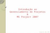 Aula Introdução ao Gerenciamento de Projetos & MS Project