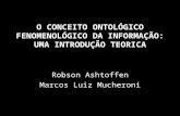 Aula de Ontologias Digitais - A Informação e o Ser Robson Ashtoffen
