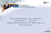Pós-graduação em Gestão Cultural: cultura, desenvolvimento e mercado - Centro Universitário Senac
