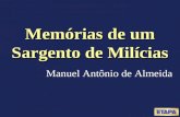 Memórias de um Sargento de Milícias - Manuel Antônio de Almeida