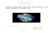 Destruição da camada de ozono e as alterações climáticas