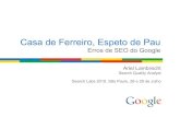 Casa de Ferreiro, Espeto de Pau - Erros de SEO do Google