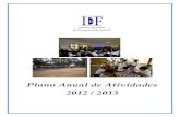Plano anual de atividades 2012 2013