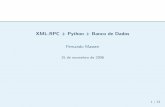 XML-RPC + Python + Banco de Dados - Fernando Massen