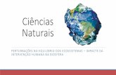 Ciências naturais   perturbações naturais dos ecossistemas - impacte da intervenção humana na biosfera