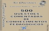 Conhecimentos pedagógicos- 500 questões comentadas