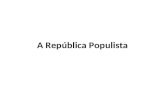 A república populista