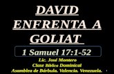 CONF. 1 SAMUEL 17:1-52 (1 S. No. 17) DAVID ENFRENTA A GOLIAT