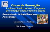 1 ª ReplicaçãO Escrita Do Ppeb   FormaçãO Novo Programa De PortuguêS 2009