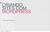 Criando sites com Wordpress