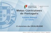 Metas Curriculares do Português - 2º ciclo: oralidade