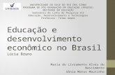 Educação e desenvolvimento econômico no brasil