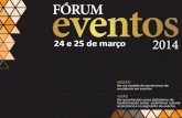 Apresentação fórum eventos 2014