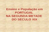 O ensino e a população em portugal no século xix