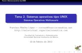 Tema 2. Sistemas operativos tipos UNIX