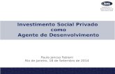 Investimento Social Privado - Apresentação Encontro de Investidores Sociais do RJ
