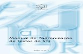 Manual de Padronização de Textos do STJ 2011