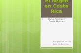 El negro en Costa Rica Margarita Chaves Julie R. Bracher Carlos Meléndez. Quince Duncan.