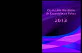calendario expoisções e feiras 2013
