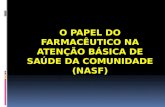 O PAPEL DO FARMACÊUTICO NA ATENÇÃO BÁSICA DE
