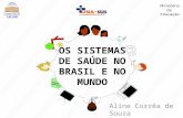 Aline Corrêa de Souza OS SISTEMAS DE SAÚDE NO BRASIL E NO MUNDO.
