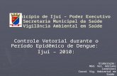 Município de Ijuí – Poder Executivo Secretaria Municipal da Saúde Vigilância Ambiental em Saúde Controle Vetorial durante o Período Epidêmico de Dengue: