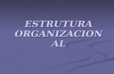 ESTRUTURA ORGANIZACIONAL. Organização da empresa é a ordenação Organização da empresa é a ordenação e o agrupamento de atividades e e o agrupamento de.