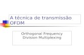 A técnica de transmissão OFDM Orthogonal Frequency Division Multiplexing.