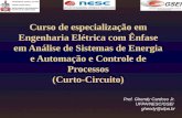 Curso de especialização em Engenharia Elétrica com Ênfase em Análise de Sistemas de Energia e Automação e Controle de Processos (Curto-Circuito) Prof.