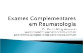 Dr. Pedro Ming Azevedo  pedroming@reumatologiaavancada.com.br.