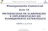 Profª Marco Aurélio Botelho E-mail: Marco.botelho@br2001.com.br Tecnólogo em Gestão Comercial – Planejamento Comercial Planejamento Comercial Aula 16 METODOLOGIA.