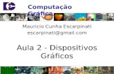 Computação Gráfica Mauricio Cunha Escarpinati escarpinati@gmail.com Aula 2 - Dispositivos Gráficos.